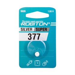 ROBITON SUPER R-377-BL1 377 (SR626SW) BL1(блистер 1шт) 18471 - фото 168269