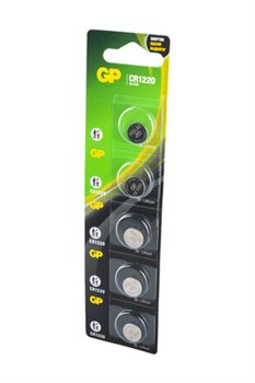 GP Lithium GPCR1220-2CR5 CR1220 BL5(блистер 5шт) 18842 - фото 168361