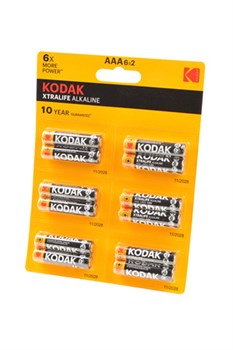 Kodak XTRALIFE ALKALINE LR03 6x2 шт BL12(блистер 12шт) 16999 - фото 168373