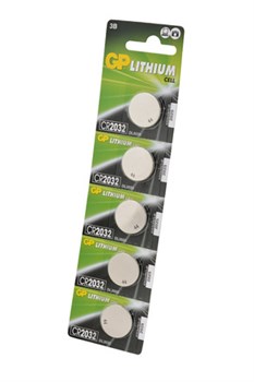 GP Lithium CR2032-2CR5 CR2032 BL5(блистер 5шт) 01160 - фото 168393