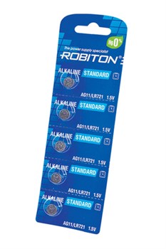 ROBITON STANDARD R-AG11-0-BL5 (0% Hg) AG11 LR721 361 LR58 BL5(блистер 5шт) 16946 - фото 168397