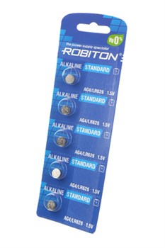 ROBITON STANDARD R-AG4-0-BL5 (0% Hg) AG4 LR626 377 LR66 BL5(блистер 5шт) 16951 - фото 168424