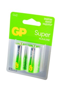 GP Super GP14AA21-2CRSBC2 G-TECH LR14 BL2(блистер 2шт) 19298 - фото 168441