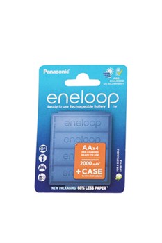 Panasonic eneloop BK-3MCDE/4CP+case 2000мАч AA + футляр BL4(блистер4шт) 19384 - фото 168450