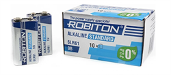 Батарейки ROBITON STANDARD 6LR61 9V BULK10 (блистер 10шт) 13986 - фото 168851