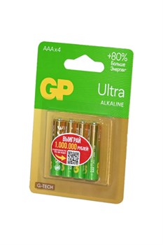 GP Ultra GP24AUA21-2CRSBC4 G-TECH LR03 BL4(блистер 4шт) 19619 - фото 169910