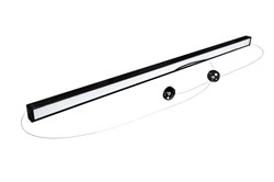 Светодиодный светильник UNI-1180х50х35мм 20Вт 4000К 1660Лм IP40 Опал Подвес 1м СириусА  UNI-1180-20W-OP-B-4K - фото 170260