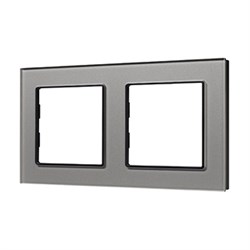 Рамка стеклянная FRM-GLARE-GS-2-GR (Arlight, -) 043798 - фото 170396