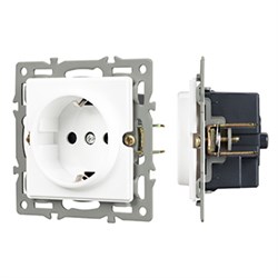 Механизм электрической розетки SCT-GP-MEU-PL-WH (250V, 16A) (Arlight, -) 043739 - фото 170461