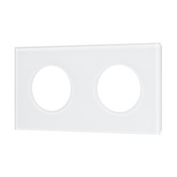 Рамка стеклянная FRM-GLARE-GC-2-WH (Arlight, -) 043835 - фото 170486