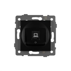 Механизм компьютерной розетки SCT-MPC1-PL-BK-V (RJ-45, CAT6) (Arlight, -) 049847 - фото 170514