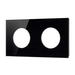 Рамка стеклянная FRM-GLARE-GC-2-BK (Arlight, -) 043836 - фото 170541