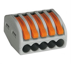222-415   5 конт., многоразовая, 32A 400V - клеммная колодка WAGO (40) 222415 - фото 17057