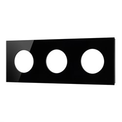 Рамка стеклянная FRM-GLARE-GC-3-BK (Arlight, -) 043839 - фото 170617