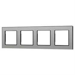 Рамка стеклянная FRM-GLARE-GS-4-GR (Arlight, -) 043804 - фото 170748