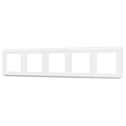 Рамка пластиковая FRM-VERSA-PL-5-WH (Arlight, -) 045190 - фото 170833
