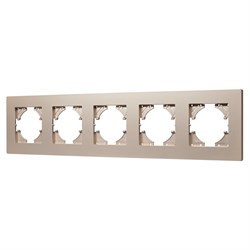 Рамка пластиковая FRM-PERIO-PL-5-GD (Arlight, -) 049765 - фото 170982