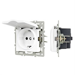 Механизм розетки влагозащищённый SCT-MCP-PL-WH (250V, 16A) (Arlight, -) 043745 - фото 170996