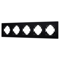 Рамка пластиковая FRM-PERIO-PL-5-BK (Arlight, -) 049763 - фото 171025