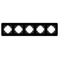 Рамка стеклянная FRM-OMALI-GS-5-BK (Arlight, -) 049705 - фото 171230