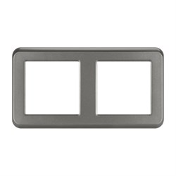 Рамка пластиковая FRM-VERSA-PL-2-GR (Arlight, -) 043780 - фото 171249