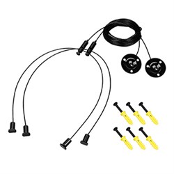 Подвес LINE-6070 2x4m Set BLACK (Pad 9x2mm) (Arlight, Металл) 056259 - фото 171354