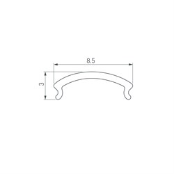 Экран WARDROBE-1530-2000 OPAL (Arlight, Пластик) 050159 - фото 171565