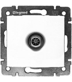 Розетка TV одиночная белый VALENA DIY 694284 - фото 17214