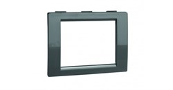 Рамка 2 мод. чёрная Brava ДКС F00011B - фото 17220