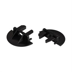 Заглушка для MIC-FS-R черная с отверстием (Arlight, Пластик) 047224 - фото 172424