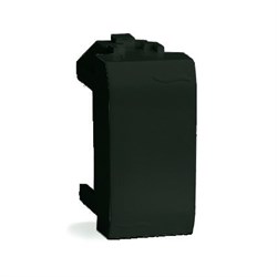 Заглушка 1мод черная ДКС 77616N - фото 17244