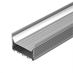 Профиль с экраном ALU-POWER-W8070-2000 ANOD+FROST (Arlight, Алюминий) 018952-1 - фото 172851