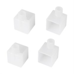 Заглушка WPH-FLEX-1616-90 WHITE с отверстием  (Arlight, Пластик) 058044 - фото 173311