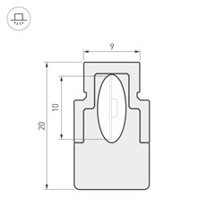 Профиль WPH-FLEX-STR-Н20-5000 White (Arlight, Пластик) 023278-1 - фото 173321
