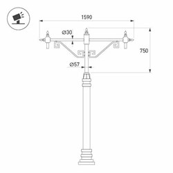 Кронштейн OXOR-SB4-2 BLACK (Arlight, Сталь) 051638 - фото 174462