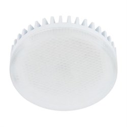 Ecola GX53   LED Premium 10,0W Tablet 220V 2800K матовое стекло  (ребристый алюм. радиатор) 27x75 Лампа  светодиодная Т5NW10ELC - фото 17511