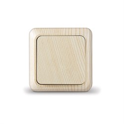 Выключатель одноклавишный "UNIVersal" серия "Олимп", о/у, 10А, 220В, сосна (еврослот)  (5560797) Б-О0021 - фото 17515