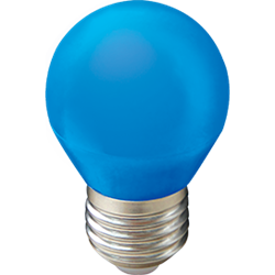 Светодиодная лампа Ecola globe LED color 5,0W G45 220V E27 Blue шар синий матовая колба K7CB50ELB - фото 17521