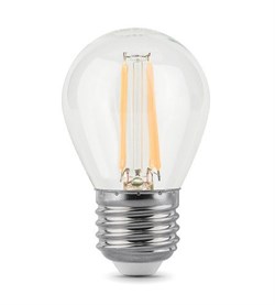 Лампа Gauss Filament Шар 9W 710lm 4100К Е27 LED 1/10/50 105802209 - фото 17621