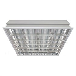 Светильник люминесцентный ЛВО 4х18-CSVT под LED лампу встраиваемый (без ПРА) ЦБ000000862 - фото 17658