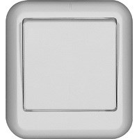 Выключатель 1ОП "Прима"с монт. плитой белый A16-051M-B - фото 17667