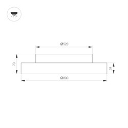 Светильник SP-ESTELY-R800-60W Warm3000 (WH, 80 deg, 230V, TRIAC) (Arlight, IP20 Металл, 5 лет) 055588 - фото 177122