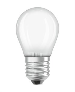 LED PCL P40 DIM 4.5W/827 FR E27, 470lm,  Osram - шарик матовый 4058075808812 - фото 17824