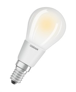 LED PCL P40DIM     4,5W/827 230V FR    FIL E14   470lm  FS1  OSRAM - шарик мат FILLED OSRAM 4058075817111 - фото 17826
