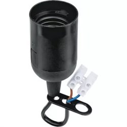 Патрон Navigator 71 288 NLH-P-F-BL-E27-TB пластиковый черный с КЗВ 71288 - фото 17857