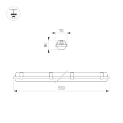 Светильник ALT-DALLAS-L550-20W Day4000-MIX (WH, 120 deg, 230V) (Arlight, IP66 Пластик, 5 лет) 056910 - фото 179069