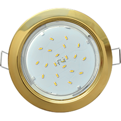 Светильник Ecola GX53 H4 Downlight without reflector_gold ( ) 38x106 (к+) FG53H4ECB - фото 18074