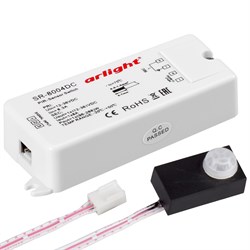 Датчик SR-8004-DC black (12-36V, 96-288W, PIR-Sensor) (Arlight, -) 020866-1 - фото 181480