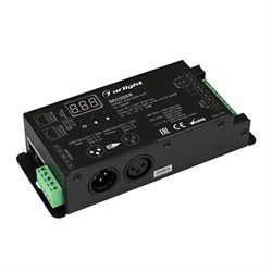 Декодер SMART-K35-DMX-SUF (12-36V, 3x10A, XLR3) (Arlight, Металл) 028408-1 - фото 181863