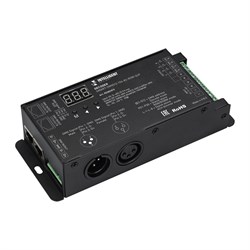 INTELLIGENT ARLIGHT Декодер SMART-DMX512-104-83-RDM-SUF (12-48V, 4x8A, XLR3/RJ45) (IARL, IP20 Металл, 5 лет) 023823(1) - фото 181869